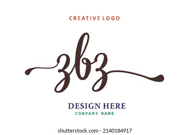 ZBZ lettering logo is simple, easy to understand and authoritative