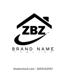 ZBZ logo design vector template
