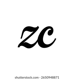zc creative negative space logo design that combines minimalism and hidden meaning for unique brand identity.