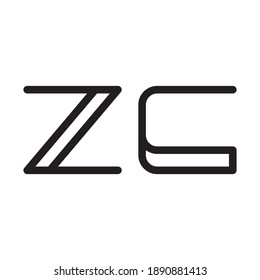 zc initial letter vector logo