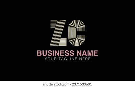 ZC initial logo | initial based abstract modern minimal creative logo, vector template image. luxury logotype , real estate homie . typography . initials 