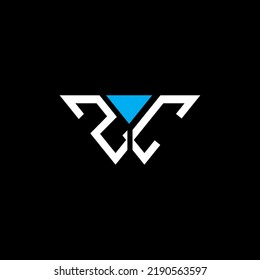 ZC letter logo creative design with vector graphic, ZC simple and modern logo.