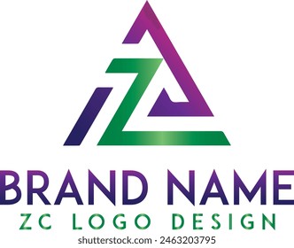ZC Logo Design Unique Modern Creative Abstract Vector logo design