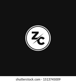 ZC Logo monogram modern design template 