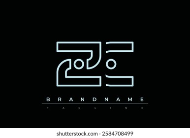 ZC Technology Letter Logo Template. This tech letter logo is a graphic mark that uses letters to represent a technology company.