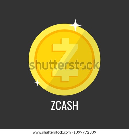 Zcash Gold Coin Icon Sign Payment Stock Vector Royalty Fre!   e - zcash gold coin icon sign payment symbol crypto currency virtual electronik internet money vector illustration vector