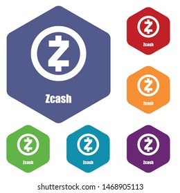 Zcash icon. Simple illustration of zcash vector icon for web