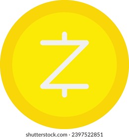 Zcash single vector line icon