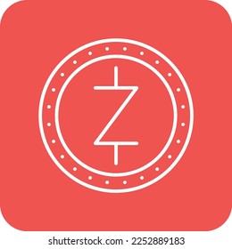 Icono de vector de zcash. Se puede usar para imprimir, móviles y aplicaciones web.