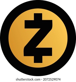 ZCash (ZEC) crypto currency logo vector