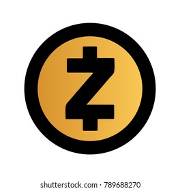 Zcash (ZEC) logo icon. Cryptocurrency / altcoin.