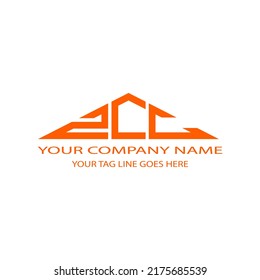 ZCC letter logo creative design with vector graphic