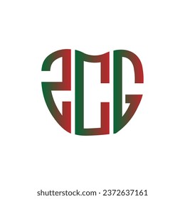 ZCG letter logo creative design. ZCG unique design.
