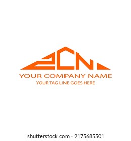 ZCN letter logo creative design with vector graphic