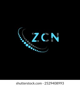 Letra ZCN logotipo criativo design. Design exclusivo da ZCN.
