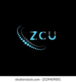 ZCU letter logo creative design. ZCU unique design.
