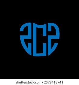ZCZ letter logo creative design. ZCZ unique design.
