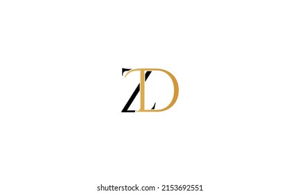 ZD, DZ Abstract Letters Logo monogram