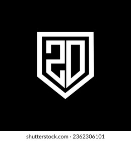 ZD Letter Logo Design, Inspiration for a Unique Identity. Modern Elegance and Creative Design. Watermark Your Success with the Striking this Logo.