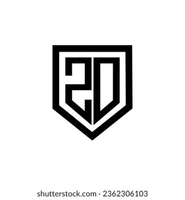 ZD Letter Logo Design, Inspiration for a Unique Identity. Modern Elegance and Creative Design. Watermark Your Success with the Striking this Logo.