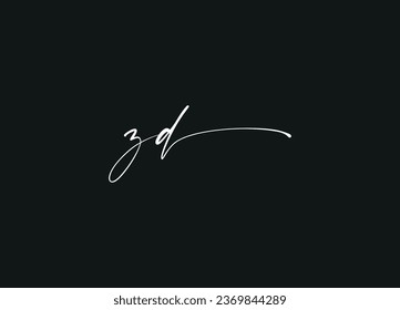 ZD  letter logo design and monogram logo