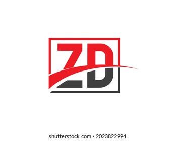 Plantilla de diseño de logotipo de carta ZD