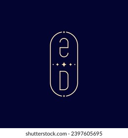 ZD wedding lie monogram with high quality professional design that will print well across any print media