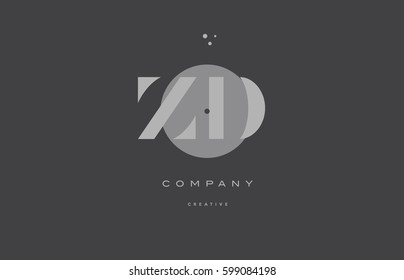 zd z d  grey modern stylish alphabet dot dots eps company letter logo design vector icon template 
