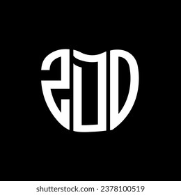 ZDO letter logo creative design. ZDO unique design.
