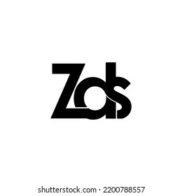 zds typographic letter monogram logo design