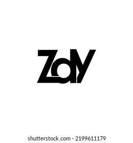 zdy lettering monogram logo design