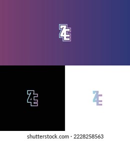 ZE Esport Gaming Initial Logo Design