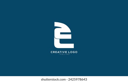 ZE EZ Abstract initial monogram letter alphabet logo design