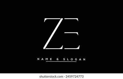 ZE, EZ Abstract Letters Logo Monogram