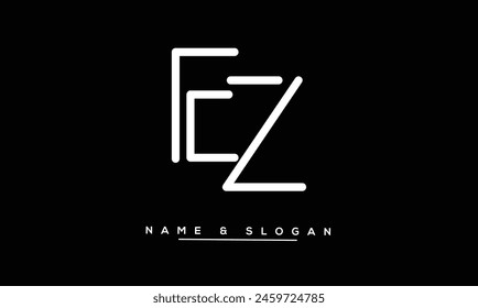 ZE, EZ Abstract Letters Logo Monogram