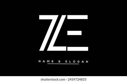 ZE, EZ Abstract Letters Logo Monogram