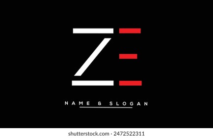 ZE, EZ Abstract Letters Logo Monogram