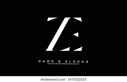 ZE, EZ Abstract Letters Logo Monogram