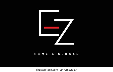 ZE, EZ Abstract Letters Logo Monogram