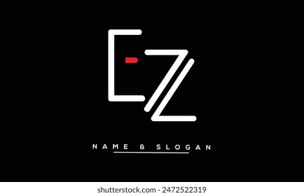 ZE, EZ Abstract Letters Logo Monogram