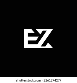 ZE or EZ abstract outstanding professional business awesome artistic branding company different colors illustration logo