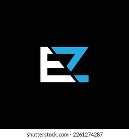 ZE or EZ abstract outstanding professional business awesome artistic branding company different colors illustration logo