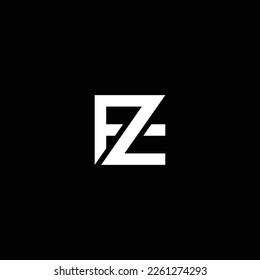 ZE or EZ abstract outstanding professional business awesome artistic branding company different colors illustration logo