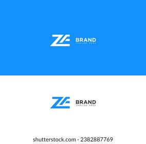 ZE, EZ letter logo vector