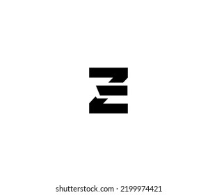 ZE, EZ, Z Logo-Initial-Monogramm-Designs moderne Vektorvorlagen