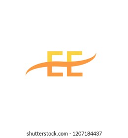 ZE Initial letter, overlapping movement swoosh logo,blue sea color isolated on white background