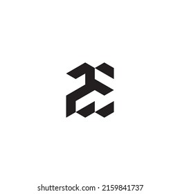 ZE initial logo letters in high quality professional design that will print well across any print media