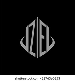 ZE initial monogram real estate with building design