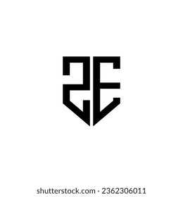 ZE Letter Logo Design, Inspiration for a Unique Identity. Modern Elegance and Creative Design. Watermark Your Success with the Striking this Logo.