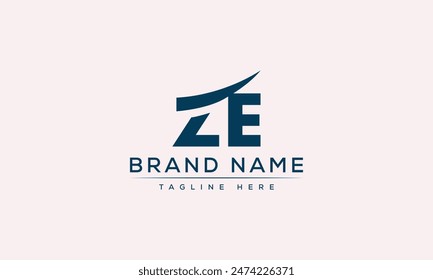 ZE logo Diseño Plantilla Vector Gráfico Branding Element
